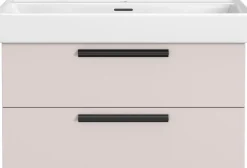 welltime Badmöbel-Set »SALVADA, 3tlg-Set, gedämpfte Scharniere, Softclose, Keramikbecken« Maße (B/T/H): 140/47,5/200 cm,