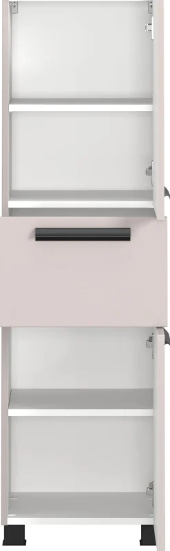 welltime Badmöbel-Set »SALVADA, 3tlg-Set, gedämpfte Scharniere, Softclose, Keramikbecken« Maße (B/T/H): 140/47,5/200 cm,