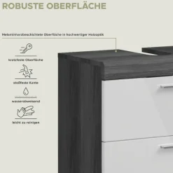 welltime Badmöbel-Set »Siena, 3 teilig, bestehend aus:« Set, TOPSELLER!, 3 Stk. tlg.