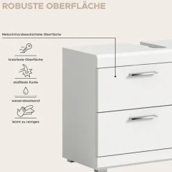 welltime Badmöbel-Set »SIENA, 3-teilig, Waschbeckenunterschrank, Spiegel- & Hochschrank«