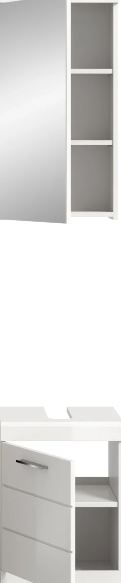 welltime Badmöbel-Set »SIENA, 2-teilig, Waschbeckenunterschrank & Spiegelschrank«