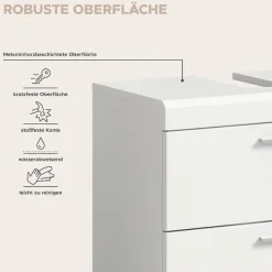 welltime Badmöbel-Set »SIENA, 5 teilig, bestehend aus:« Set, TOPSELLER!, 5 Stk. tlg.