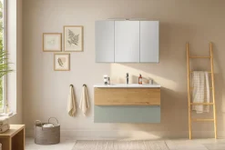 welltime Badmöbel-Set »TRIENT, Set: Spiegelschrank und Waschtisch« 2 Stk. tlg.