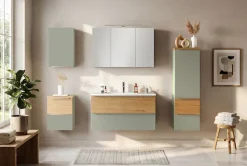 welltime Badmöbel-Set »TRIENT, Set: Spiegelschrank und Waschtisch« 2 Stk. tlg.