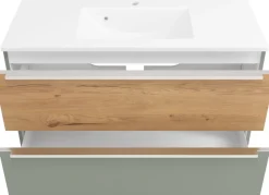 welltime Badmöbel-Set »TRIENT, Set: Spiegelschrank und Waschtisch« 2 Stk. tlg.
