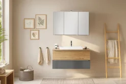 welltime Badmöbel-Set »TRIENT, Set: Spiegelschrank und Waschtisch« 2 Stk. tlg.