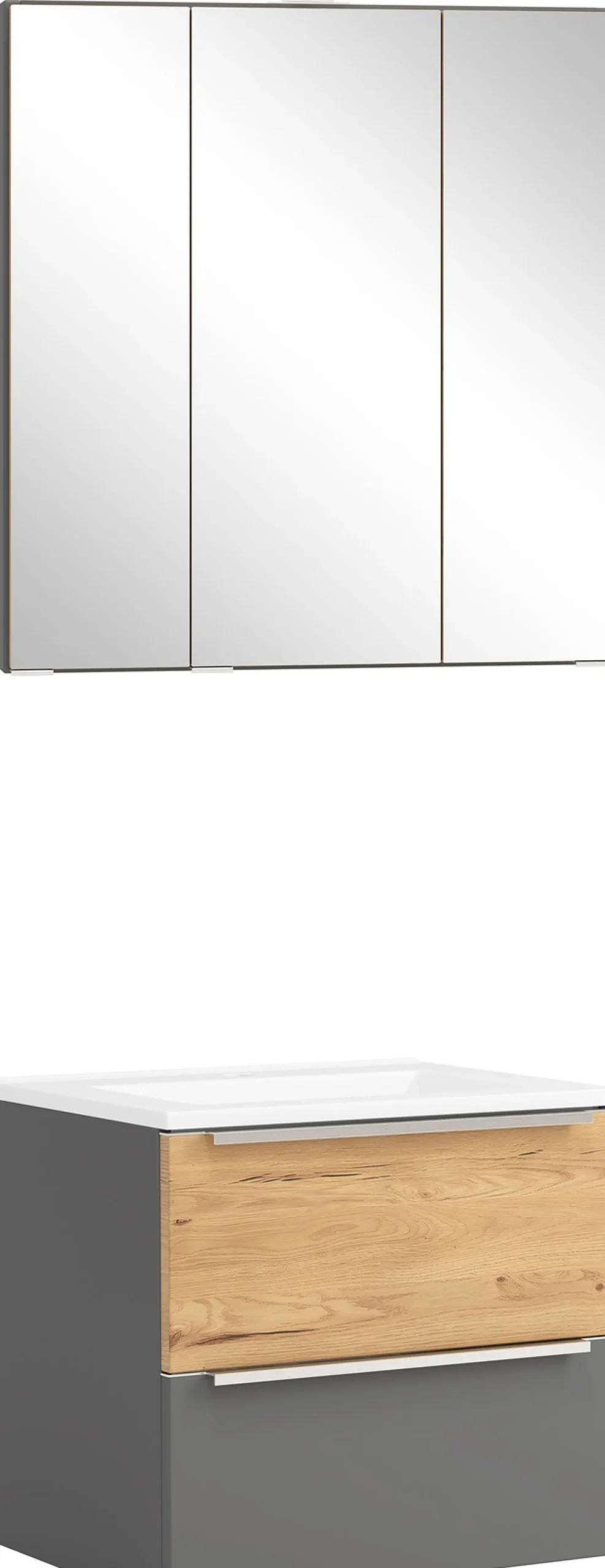 welltime Badmöbel-Set »TRIENT, Set: Spiegelschrank und Waschtisch« 2 Stk. tlg.