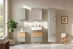 welltime Badmöbel-Set »TRIENT, Set: Spiegelschrank und Unterbeckenschrank« 2 Stk. tlg.