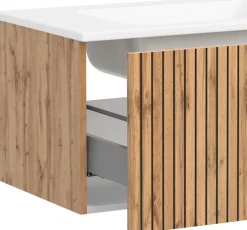 welltime Badmöbel-Set »Welltime, Carlton Waschtisch-Set, 80 oder 120 cm, gestreift« 2 Stk. tlg.