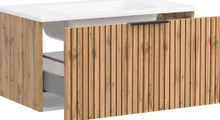 welltime Badmöbel-Set »Welltime, Carlton Waschtisch-Set, 80 oder 120 cm, gestreift« 2 Stk. tlg.