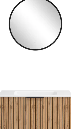welltime Badmöbel-Set »Welltime, Carlton Waschtisch-Set, 80 oder 120 cm, gestreift« 2 Stk. tlg.