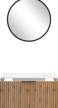 welltime Badmöbel-Set »Welltime, Carlton Waschtisch-Set, 80 oder 120 cm, gestreift« 2 Stk. tlg.