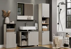 welltime Badspiegel »Amrum« Wandspiegel mit Ablage - (B/T/H) wahlweise 60 bis 80/14/74 cm