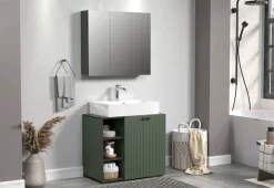 welltime Badspiegel »Amrum« Wandspiegel mit Ablage - (B/T/H) wahlweise 60 bis 80/14/74 cm