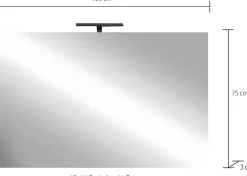 welltime Badspiegel »Neutral« Spiegel mit Beleuchtung LED, Breite 100, Höhe 75 cm