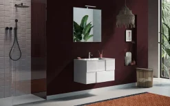 welltime Badspiegel »Neutral« Spiegel mit Beleuchtung LED, Breite 80, Höhe 75 cm