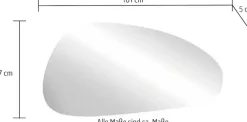 welltime Badspiegel »Stone« asymmetrisch, Breite 101 cm, Höhe 67 cm, mit LED Beleuchtung