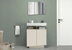 welltime Badspiegel »Vela, Spiegel in zwei Breiten 55 und 75 cm« Breite 55 cm-Passend zur Serie Vela