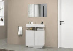welltime Badspiegel »Vela, Spiegel in zwei Breiten 55 und 75 cm« Breite 55 cm-Passend zur Serie Vela