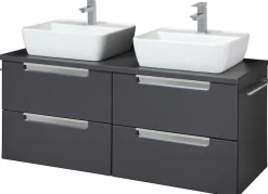 welltime Doppelwaschtisch »Malibu« mit Soft-Close, Breite 120 cm