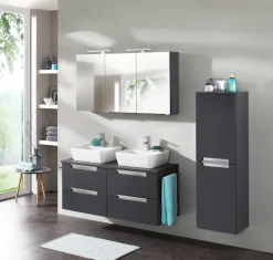 welltime Doppelwaschtisch »Malibu« mit Soft-Close, Breite 120 cm