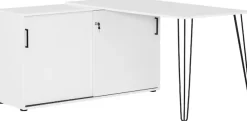 welltime Eckschreibtisch »Ekko, Eckschreibtisch, Made in Germany, B: 130 cm« Solide Verarbeitung - Dieses Produkt ist in Deutschland gefertigt