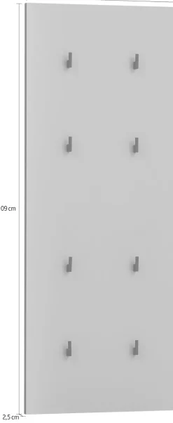 welltime Garderobenpaneel »Alexa, Hakenpaneel, Made in Germany, B: 49 cm« Solide Verarbeitung - Dieses Produkt ist in Deutschland gefertigt