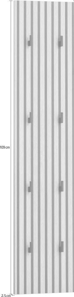 welltime Garderobenpaneel »Alexa, Hakenpaneel, Made in Germany, B: 24,5 cm« Solide Verarbeitung - Dieses Produkt ist in Deutschland gefertigt