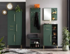 welltime Garderobenschrank »Kent mit goldfarbenen Griffen« Breite 67,1 cm, made in Germany