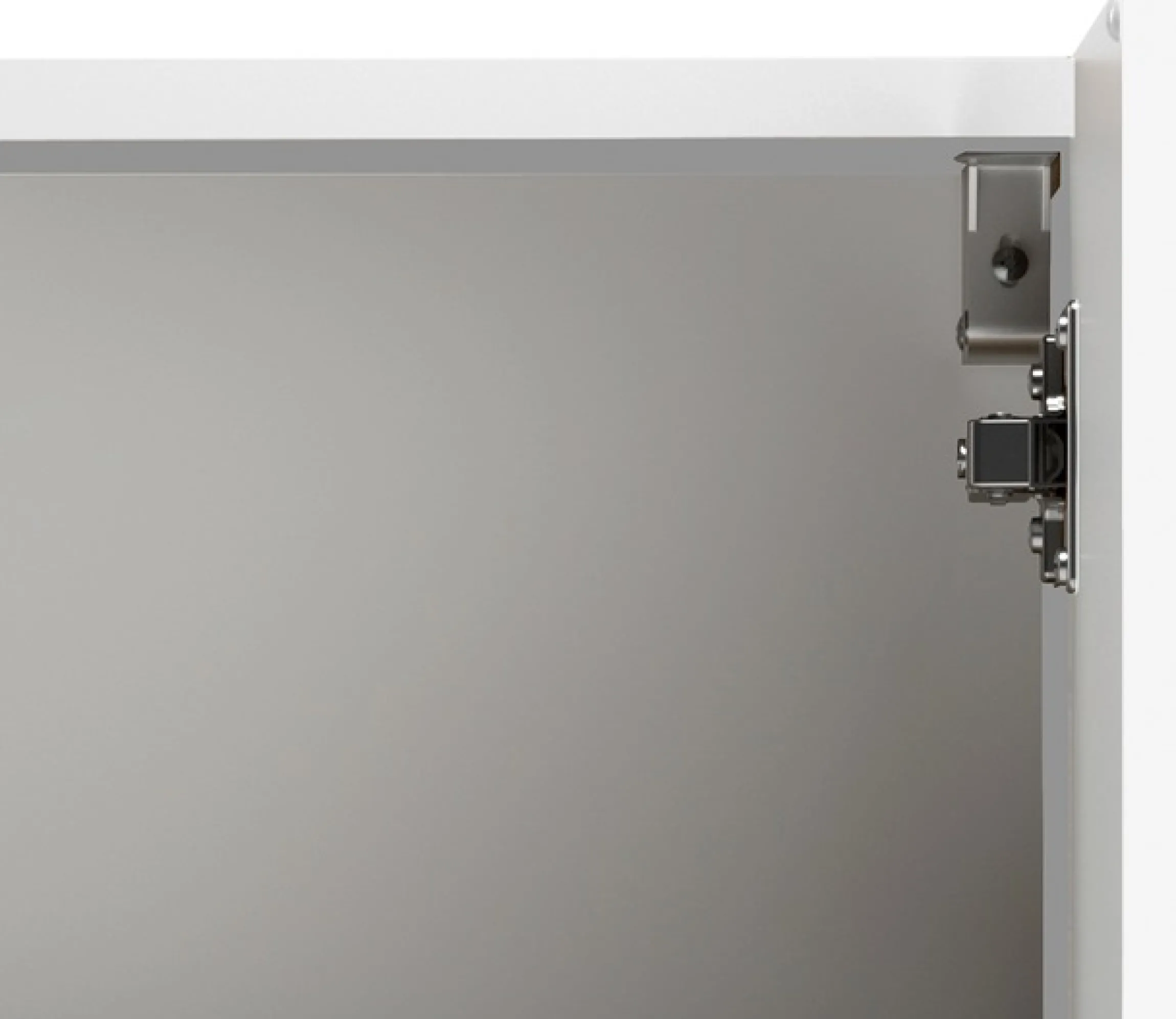 welltime Hängeschrank »CABO, gedämpfte Scharniere« Kaschmir, griffloses Design, reversibel
