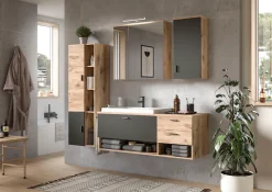 welltime Hängeschrank »Dolo, Breite 37 cm, 1 Tür (Türanschlag wechselbar), 1 Einlegeböden« 1 Stk. tlg. Badmöbel, Badschrank, Schrank, Wandschrank, Bad, Badezimmer