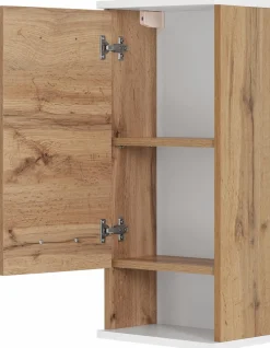 welltime Hängeschrank »Emmi Breite 30 cm« Wechselbarer Türanschlag, Metallbeschläge