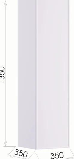 welltime Hängeschrank »FLOW SIMPLE rechts/links montierbar, Breite 35 cm, modernes Design« Schrank mit 3 Einlegeböden, Push-to-open-Function