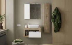 welltime Hängeschrank »Hamburg« Badschrank mit 1 Tür, Höhe 138 cm, Breite 25 cm