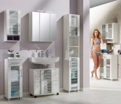 welltime Hängeschrank »Jaca« Breite 30 cm, mit MDF Hochglanz-Fronten