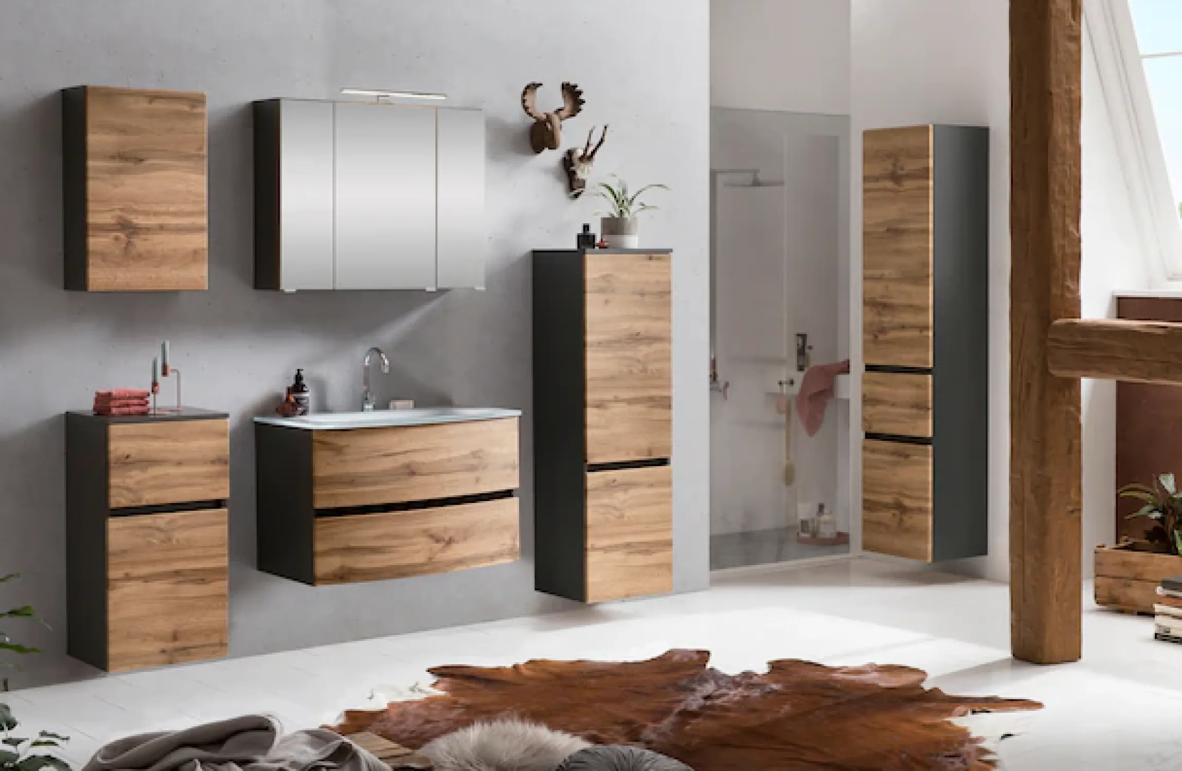 welltime Hängeschrank »Kaunas« BxTxH: 40x20x64 cm