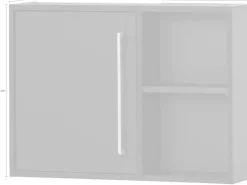 welltime Hängeschrank »Kent, Hängeschrank, Made in Germany, B: 66 cm« Solide Verarbeitung - Dieses Produkt ist in Deutschland gefertigt