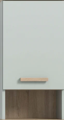 welltime Hängeschrank »MINTTU, Höhe 68 cm, 1 Tür, 1 Einlegeboden, 1 offenes Fach« Türanschlag rechts und links montierbar,Badmöbel, Badschrank, Schrank, Bad, Wandschrank