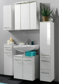welltime Hängeschrank »Porto« Breite 25 cm, mit hochglänzenden Fronten