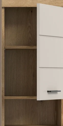 welltime Hängeschrank »SIENA, Breite 37cm, 1 Tür, 1 offenes Fächer, 1 Einlegeboden, MDF-Front« TOPSELLER!, 1 Stk. tlg. in verschiedenen Farben erhältlich, Badmöbel, Badschrank, Schrank, Bad