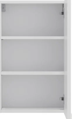 welltime Hängeschrank »TRIENT, Hängeschrank 40 cm, gedämpfte Scharniere« matt weiß, gedämpfte Tür, verstellbare Einlegeböden