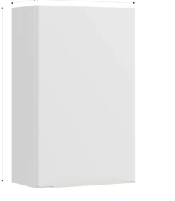 welltime Hängeschrank »TRIENT, Hängeschrank 40 cm, gedämpfte Scharniere« matt weiß, gedämpfte Tür, verstellbare Einlegeböden