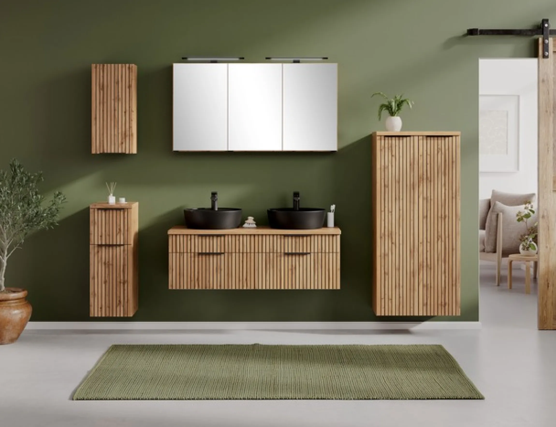 welltime Hängeschrank Welltime, Breite 30 cm, reversibel, 1-türig