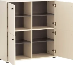 welltime Hochkommode »Lovund, Kommode, melaminharzbeschichtet,Made in Germany, B: 98 cm« Solide Verarbeitung - Dieses Produkt ist in Deutschland gefertigt
