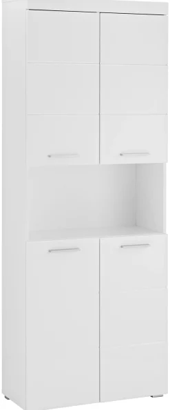 welltime Hochschrank »Avena« Badschrank 4-türig mit o. Fach und 4 Einlegeböden - B/T/H 73/31/190 cm