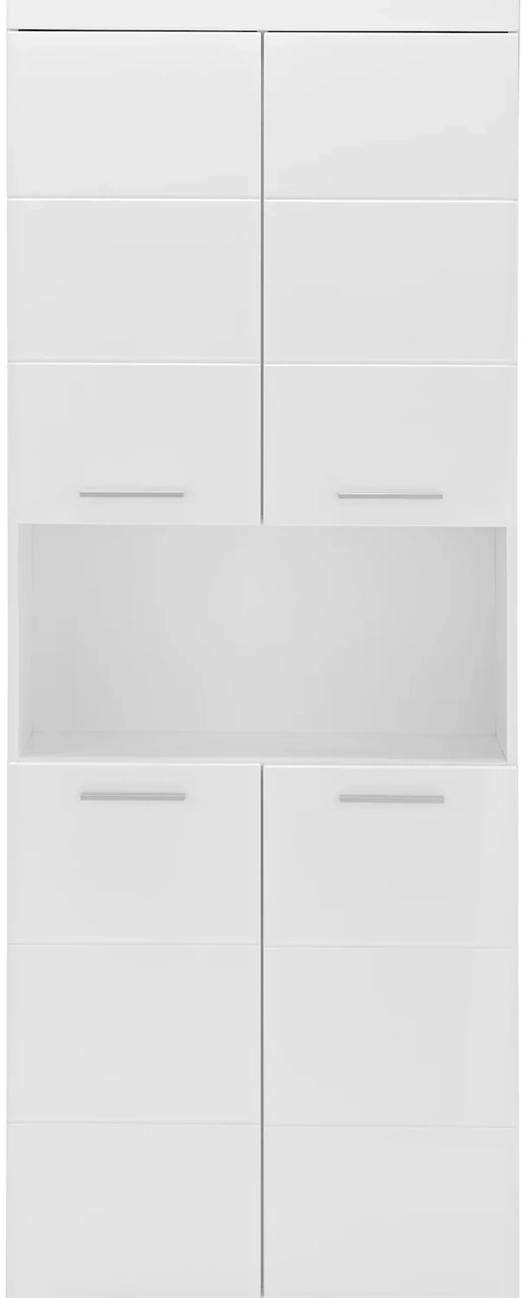 welltime Hochschrank »Avena« Badschrank 4-türig mit o. Fach und 4 Einlegeböden - B/T/H 73/31/190 cm