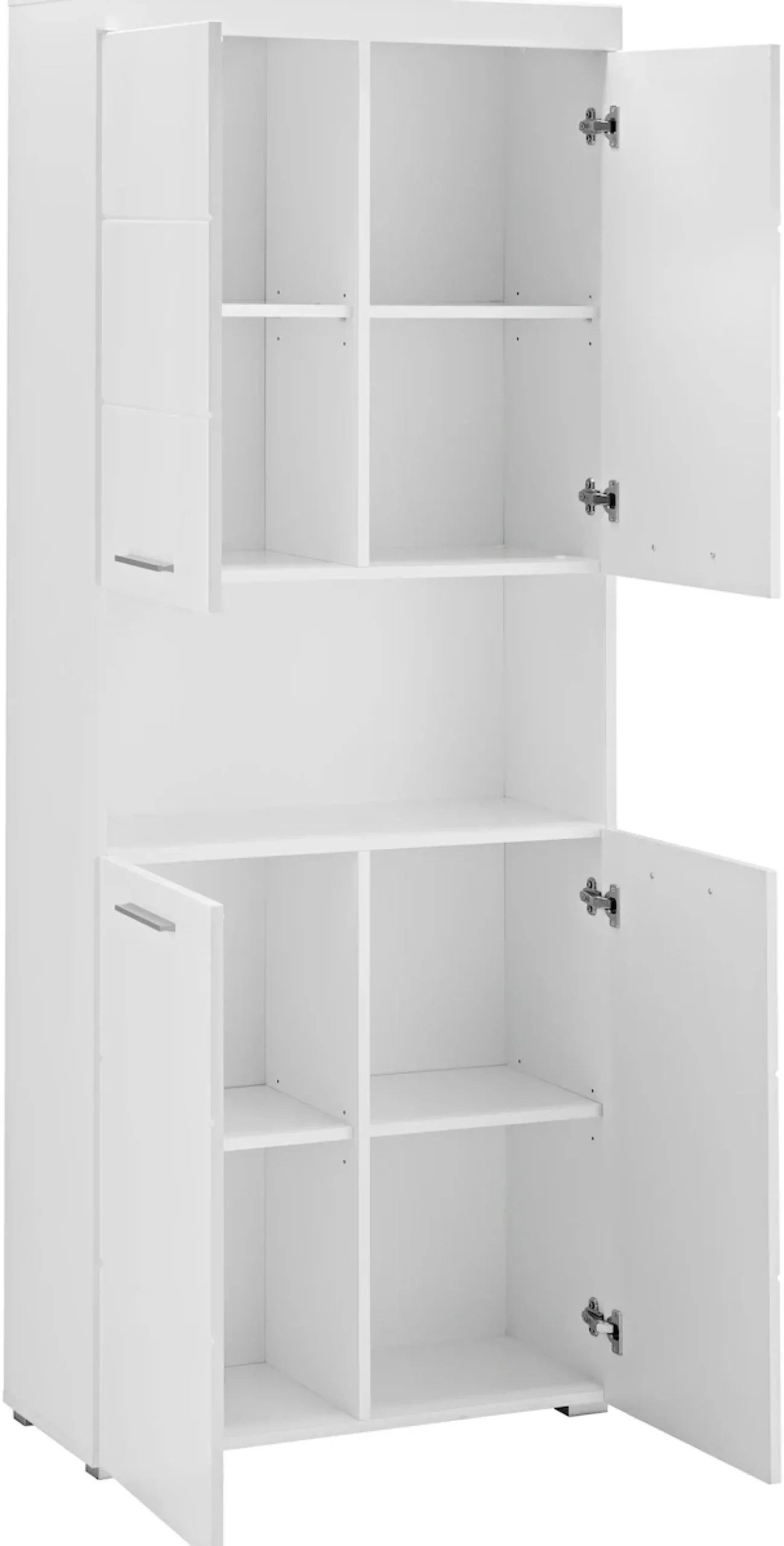 welltime Hochschrank »Avena« Badschrank 4-türig mit o. Fach und 4 Einlegeböden - B/T/H 73/31/190 cm