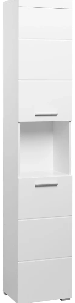 welltime Hochschrank »Avena« Badschrank mit 2 Türen & 1 Fach - (B/T/H) 37/31/190 cm