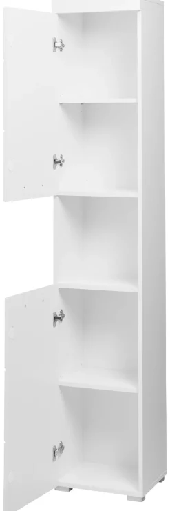 welltime Hochschrank »Avena« Badschrank mit 2 Türen & 1 Fach - (B/T/H) 37/31/190 cm