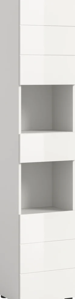 welltime Hochschrank »BIEL, Höhe 190 cm, 2 Türen, 1 Schubkasten« 1 Stk. tlg. Türanschlag wechselbar, modernes Design, Badschrank, Unterschrank, Bad